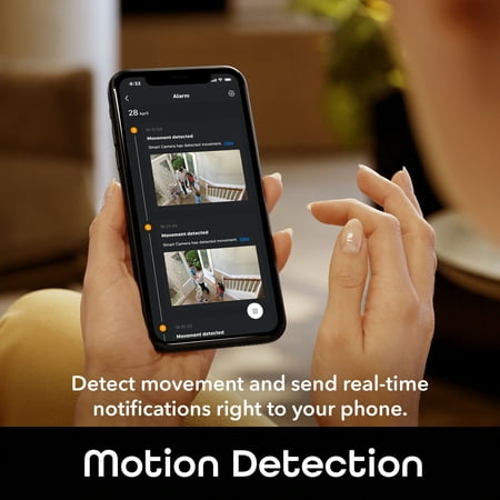 Geeni - Indoor Wi-Fi Wireless Network Surveillance Cameras (2-Pack) - Black