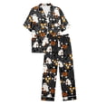thumbnail image 5 of JAJAHO Halloween Pajamas Women 2 Piece Set Pumpkin Ghost Matching Button Shirt With Pants, 5 of 5