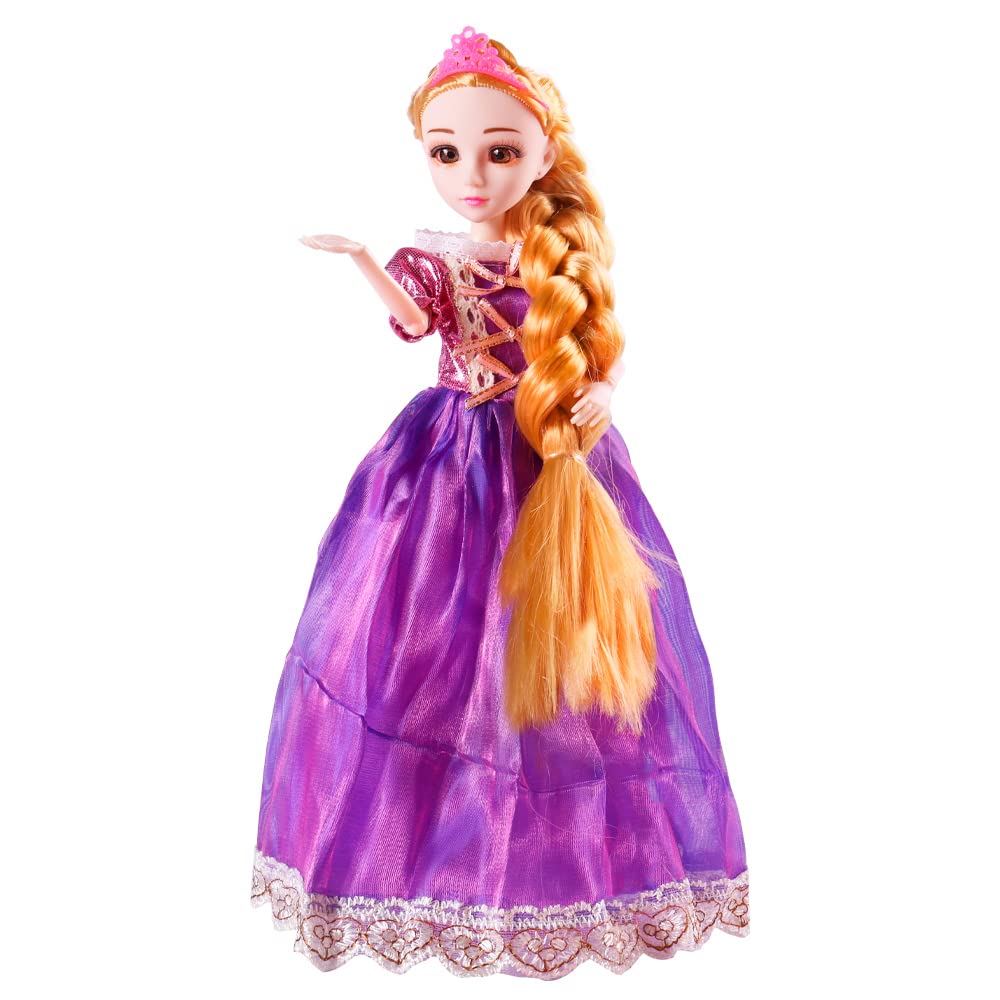 Fashion Princess Dolls Rapunzel Doll with Blonde Hair 11.5 Inches Long