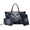 Blue Owl Floral Print, variant on Tutolipy Owl Floral Pattern 3 Pcs Handbag Set for Ladies, Shoulder Bag, Handheld Long Purse with Large Capacity Carry Handbag for Outdoor