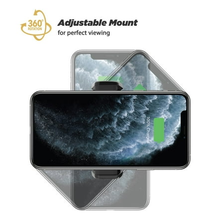 Scosche - MagicGrip Auto-Grip  Wireless Charging Vent Universal Mount for Mobile Phones - Black
