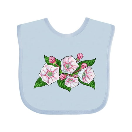 

Inktastic Mountain Laurel Flowers Gift Baby Boy or Baby Girl Bib