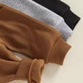 thumbnail image 7 of Okbabeha 3 Pack Baby Boy Pants Toddler Sweatpants Athletic Solid Color Elastic Waist Joggers Leggings, 7 of 7