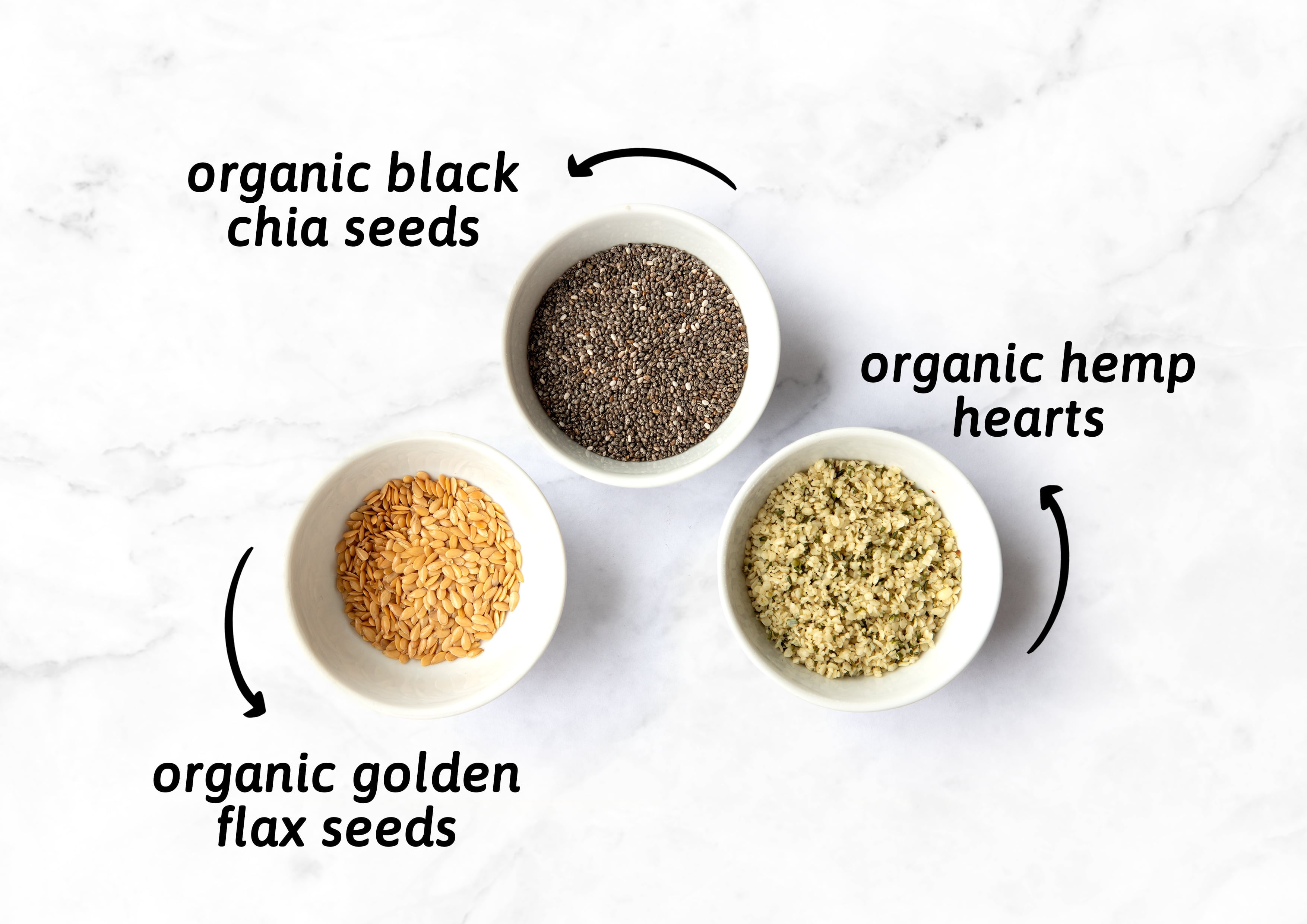 Food to Live Organic Chia, Flax, and Hemp Seeds Mix, 10 Pounds - Non-GMO Blend - by Food to Live