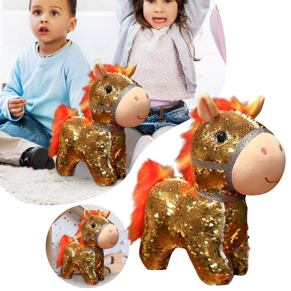 Shiny Colorful Toy Sparkling Stuffed Animal Great For Year Celebrations And Collectible