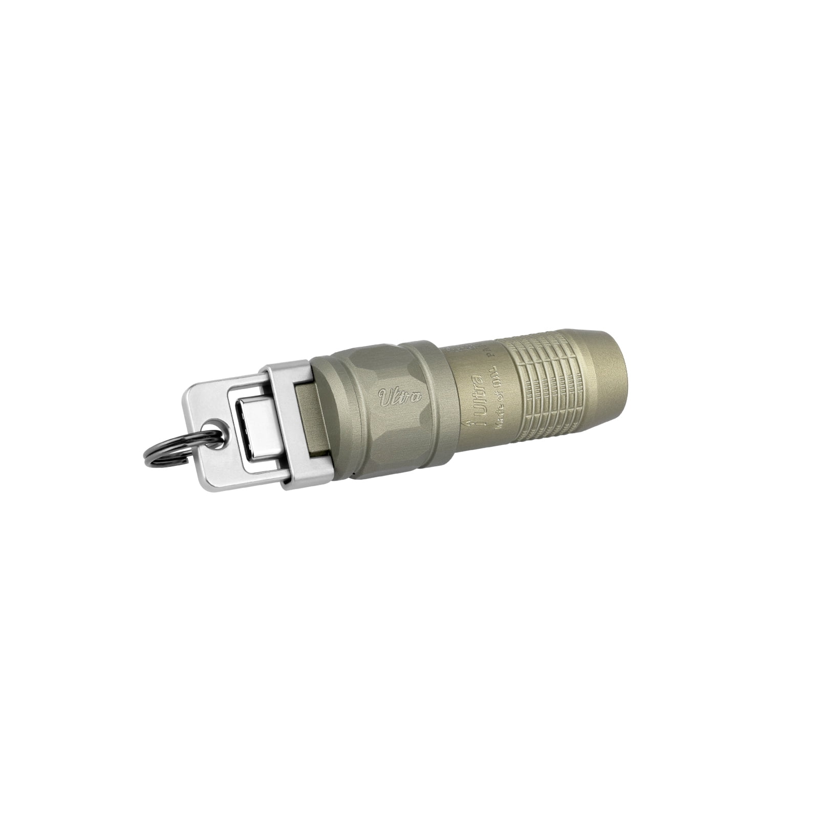 Olight iUltra Olive Green OAL Keychain Flashlight, 80 Lumens, USB-C Charging