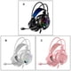 thumbnail image 2 of Cateissary Auriculares para juegos con cable, micrófono giratorio portátil de 360 ​​grados, USB 5V, barra de red interior, auriculares para Cables de audio/vídeo Rosado, 2 of 6