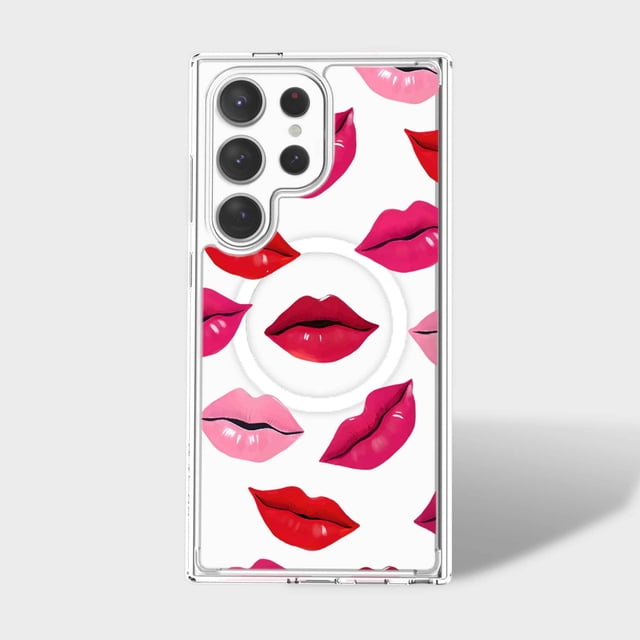 Caseco Samsung Galaxy S24 Ultra Lips Design Clear Case