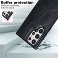 thumbnail image 5 of Allytech Case for Samsung Galaxy S22 Ultra, Hidden Kickstand PU Leather [Compatible with MagSafe] Case, [Anti-Drop & Shockproof] Ultra Slim Retro Protective Case for Women Men - Black, 5 of 8