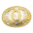 thumbnail image 1 of Initial Letter "O " Belt Buckle Monogram Middle Initial Alphabet Western Cowoy Cowgirl Unisex Men Women Rodeo Costume New Style, 1 of 2