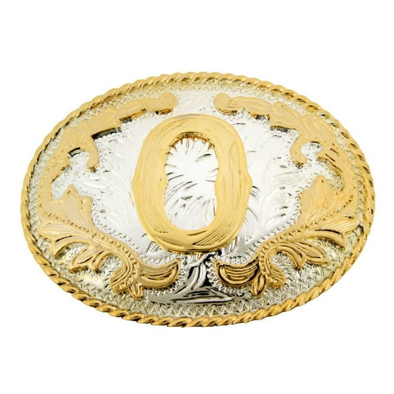 Initial Letter "O " Belt Buckle Monogram Middle Initial Alphabet Western Cowoy Cowgirl Unisex Men Women Rodeo Costume New Style