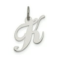 thumbnail image 1 of 925 Sterling Silver Dainty Letter K Initial Name Monogram Necklace Charm Pendant, 1 of 8