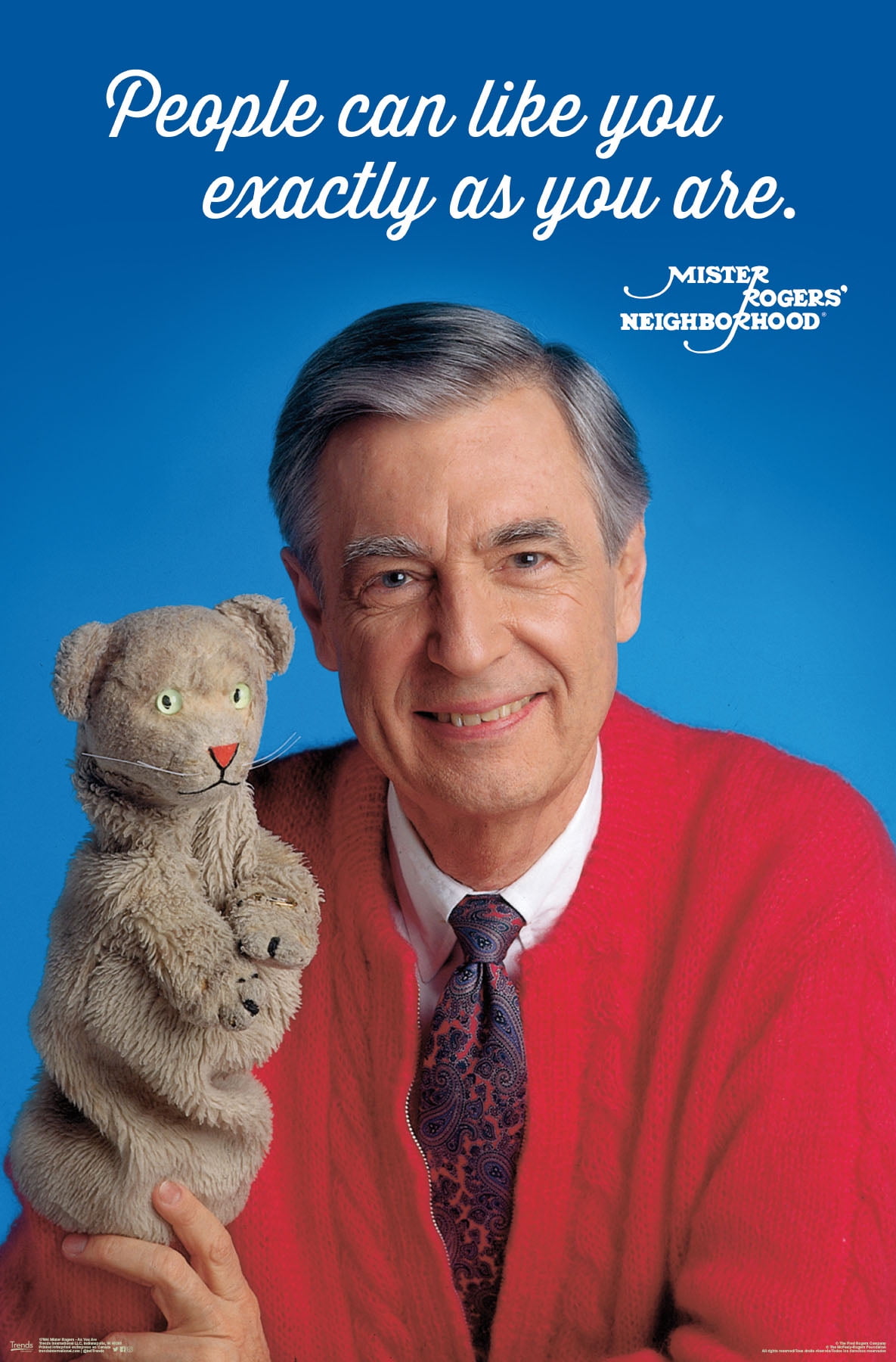 Mister Rogers As You Are Wall Poster, 22.375" x 34"