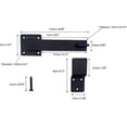 thumbnail image 2 of 1 Pcs Heavy Duty 5.5" Wrought Iron Door Latch, Solid Metal Flip Latch Lock For Wooden Barn Door/fences Add More Security And Privacy (black), 2 of 5