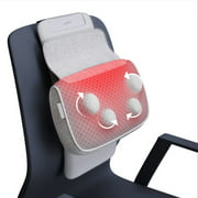 Neck Massager Chair Massage Shiatsu Back and Neck Massage Pillow with Heat, Deep Tissue Kneading Massager for Neck, Lower and Upper Back, Shoulders, Calf - Massager for Chair Office Home