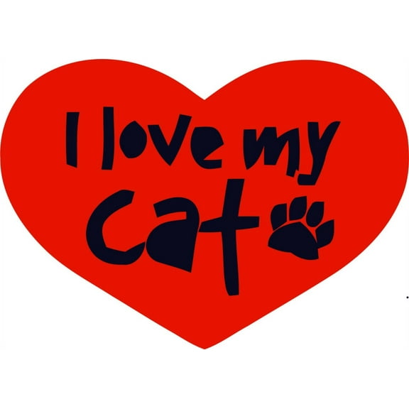 Wall Design Pieces I Love My Cat With Hepicture 12 X 12 Inches