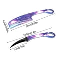 thumbnail image 2 of Stainless Steel Portable Comb Knife | Dual-Use Comb with Built-In Blade | Durable Multifunction Travel Tool | Easy to Clean | Outdoor Utility | 1 Piece | Compact Size, 2 of 6