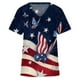 thumbnail image 5 of Blusa de manga corta con cuello en V para mujer, informal, sexy, a la moda, de verano Pompotops hkajfhjk470182, 5 of 5