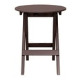 thumbnail image 2 of WestinTrends Malibu HDPE Outdoor 24.5 Inch Round Portable Folding Patio Dining Table, Dark Brown, 2 of 15