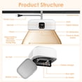 thumbnail image 6 of Moclever Portable Clothes Dryer, Foldable Mini Dryer Machine with Timer UV Sterilization 2 Drying Modes Remote Control for Home Apartment RV Travel, White, 6 of 13