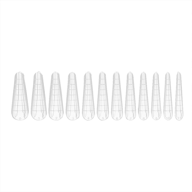 Uñas postizas a presión, regalos para mujeres, manicura, esculpido, molde para uñas extensible sin papel, con escala, 120 piezas, uñas de ataúd