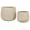 Beige, variant on SAFAVIEH Jasper Assorted Cylinder Black Ficonstone Solid Plant Pot 2 Count