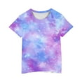 thumbnail image 3 of Maean 3-10T Kids Short Sleeve Shirts Cotton Crew Neck Summer Trendy Tie Dye Printed Loose Tshirts, 3 of 4