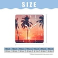 thumbnail image 2 of 14 Inch Wall Clock Battery Operated Square Clock Decorative for Office, Kitchen, Outdoor, Living Room，Beach and Palm Tree At Sunset Design, 2 of 4