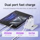 thumbnail image 4 of Cargador HOCO N58 30W PD de carga rápida QC3.0, cargador USB tipo C para iPhone 16 15 Pro max Huawei con cable retráctil, 4 of 5