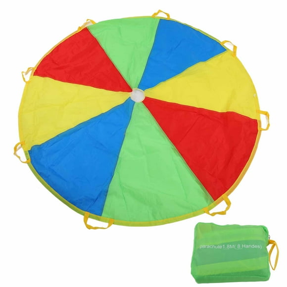 Rainbow Umbrella Parachute,1.8m Jump Sack Rainbow Kids Play Parachute Parachute Best in Class