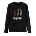 thumbnail image 3 of Pntutb Mujer Navidad top Casual Manga Larga O-cuello Sudadera Pullover Blusa Pntutb Pntutb-4832, 3 of 4