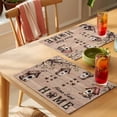 thumbnail image 4 of Sweet Home Placemats Set of 8 Western Stars Bird Houses Brown Wooden Grain Place Mats Indoor Wipeable Table Mats Washable Cloth Dining Table Placemats for Kitchen Holiday Party Home Decor 13x19 Inch, 4 of 9