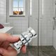 thumbnail image 2 of Manija de mampara de ducha resistente para baño con puerta de vidrio, manija sólida de acero inoxidable con acabado en cromo pulido que garantiza una adición duradera y elegante, 2 of 5