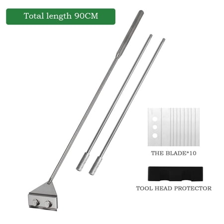 Stainless Steel Aquarium Algae Scraper Fish Tank Cleaner Keep Hands Dry Sharp Scraper to Remove Algae 90CM