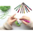 thumbnail image 4 of 9pcs Crochet Hooks Yarn Knitting Sewing Tool for Beginner Adults, 4 of 7
