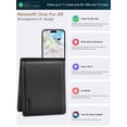 thumbnail image 4 of Miroddi Smart Wallets for Men, Built-in Find My Real Time Tracker, 100% Genuine Leather Classic Bifold Wallet Card Holder with Cash Pocket, RFID Blocking, 4 of 9