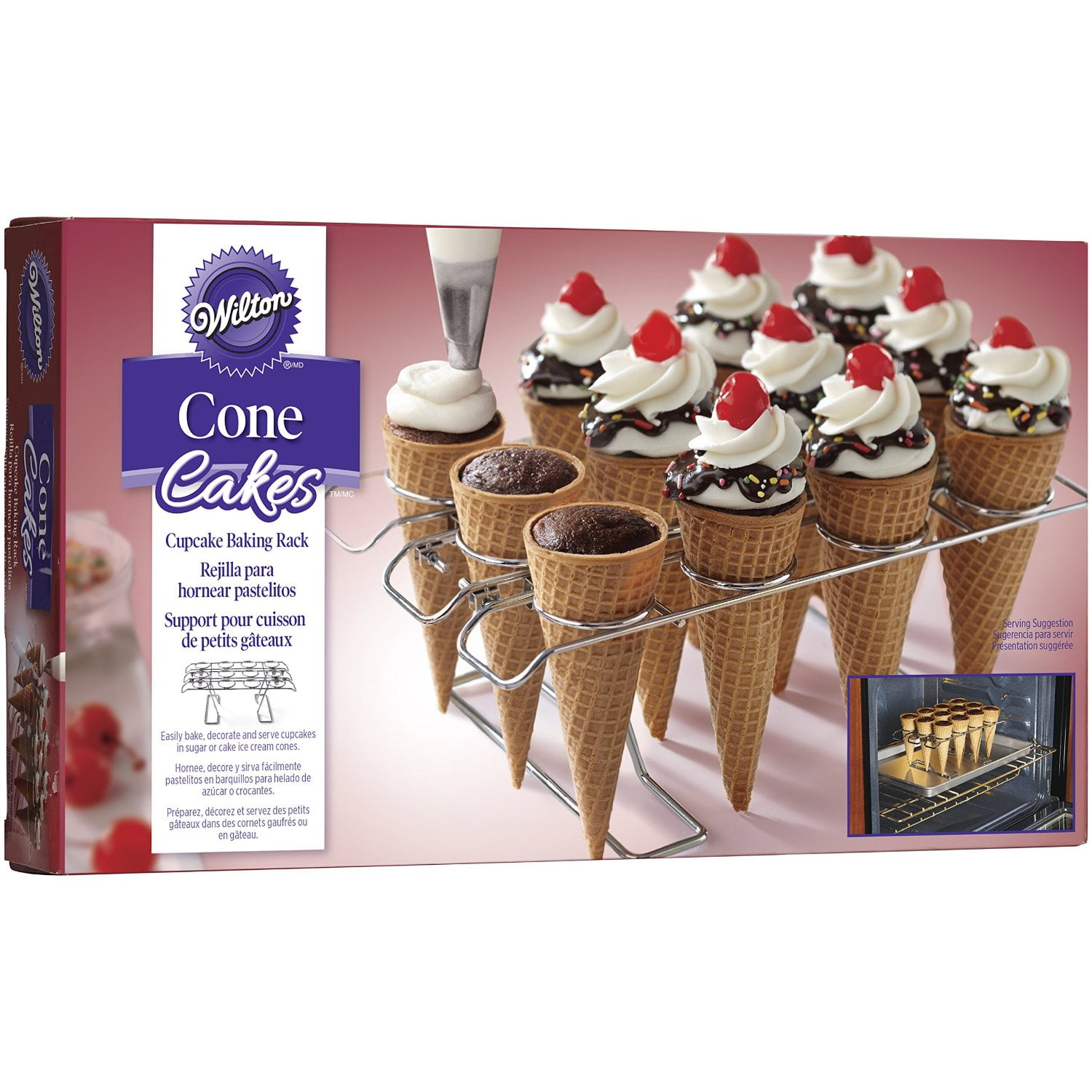 Stainless Steel Ice Cream Cone Stand Holder Display Cooling Cake Foldable Cake Decorating Pastry Tray Cupcake 16 Cone Baking Rack