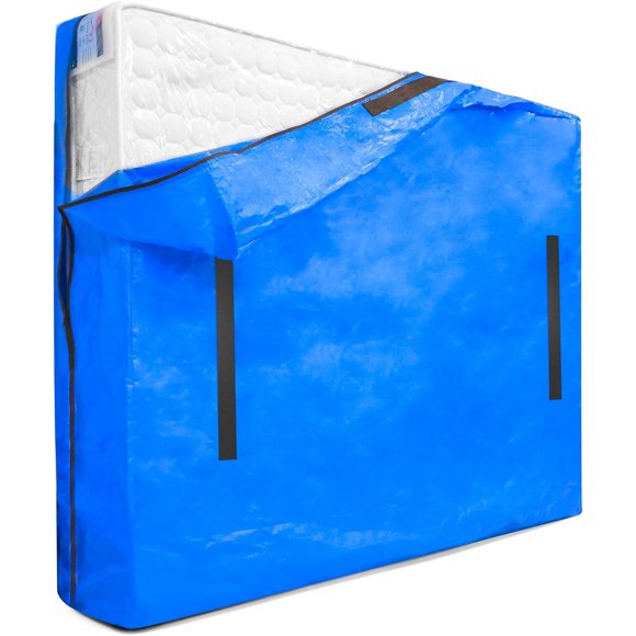 Mattress Bag for Moving & Storage of Twin Size, Heavy Duty Mattress Cover for Moving with 12 Handles and Dual Zippers Closure, Thick Reusable Mattress Protector for Moving Supplies & Moving Bags