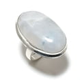thumbnail image 2 of Natural Rainbow Moonstone Gemstone 925 Sterling Silver Gift Ring Size 9, 2 of 2