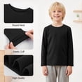 thumbnail image 4 of Resinta Boys 5 Pack Cotton Long Sleeve T-Shirts, Soft Crew Neck Basic Tees for Toddler & Little Boys, Everyday School Tops, 4 of 10
