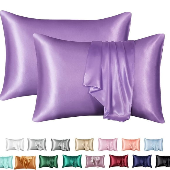 Silk Pillowcase 2 Pack, 100% Mulberry Silk Pillowcase For Hair And Skin, Silk Pillowcase