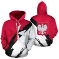 thumbnail image 3 of Sudadera con capucha con estampado 3D de la bandera polaca para hombre, sudadera con estampado de emblema nacional, sudadera informal de calle, sudaderas holgadas, camisetas de manga larga, 3 of 4