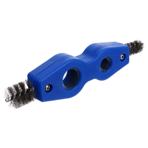 HOMEMAXS Wire Scratch and Car Scaling Brush for Battery Cleaning with DoubleHeaded Design 1pc