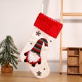 thumbnail image 4 of Paquete de 4 calcetines de Navidad, calcetines de Navidad de punto de cable rústico de gran tamaño en rojo y verde, para decoraciones de temporada de vacaciones familiares JAMW Sencillez, 4 of 5