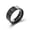 Black, variant on 8MM Stainless Steel Men's CZ Band Black/Silver/Gold Cross Ring Gifts Size 7-12