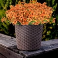 thumbnail image 3 of Artificial Outdoor Flowers,8 Bundles UV Resistant Fake Flowers,Outdoor Artificial Plastic Faux Flowers Greenery Plants for Outdoor Garden Porch Window Box Decoration(Rose Red), 3 of 5