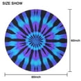 thumbnail image 6 of Blue Purple Tie Dye Pattern Round Tablecloth 60"x60",Wrinkle Wipeable Table Cloth for Kitchen Dining Room Picnic Patio Party, 6 of 6