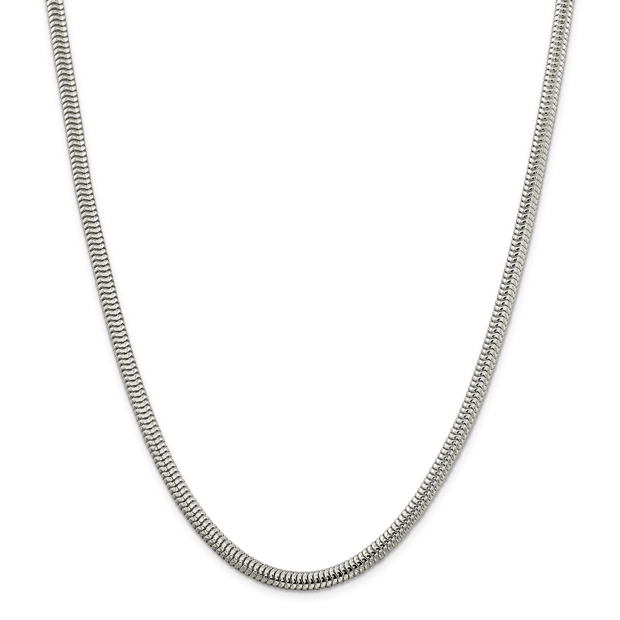 Simple Sterling Silver Snake Necklace