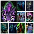 thumbnail image 2 of Tim Button beetlejuice AB diamond painting set Halloween ghost Michael Keaton movie mosaic cross stitch DIY wall decoration gift, 2 of 5