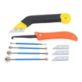 thumbnail image 1 of Tile Caulk Finishing Tool, Practical Long Handle Reusable ABS Plastic Caulking Edge Tool with Replacement Blade for Joint Filling, 1 of 7